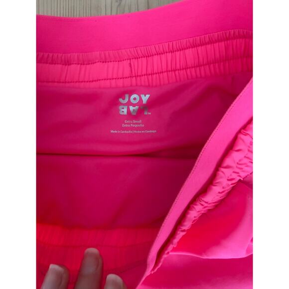 Joy Lab High Rise Hot Pink Shorts - Picture 2 of 5